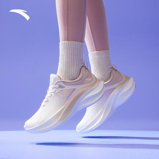 安踏（ANTA）女鞋叶子丨跑步鞋秋冬季新款厚底缓震耐磨运动鞋休闲鞋122445535 商品图1