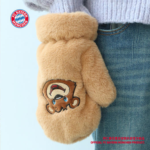 【官方正版】拜仁慕尼黑足球俱乐部｜berni保暖毛绒手套球迷周边服饰 商品图3