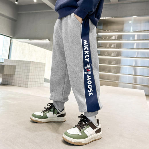 男童加绒运动裤秋冬款儿童棉裤冬季加厚中大童卫裤冬装男孩休闲裤 商品图1