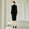 IWY/职业装黑色加厚秋冬气质女神范西装套裙女优雅高端丝绒西服外套CS2024-B 商品缩略图3