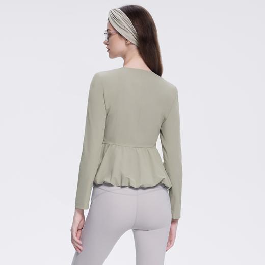 TITIKA 花苞小V领外套户外休闲修身透气运动健身服上衣 BUBBLE31181 商品图1