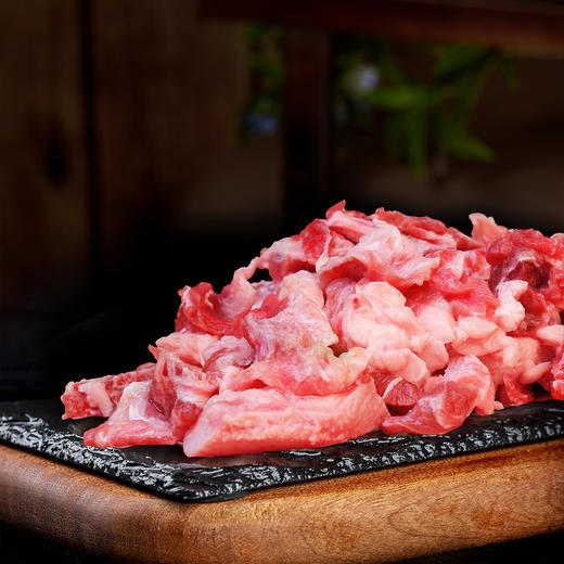 【雪山牛谷】新疆牛肉修骨肉300g*3袋牛筋带脆骨肉拆骨肉碎肉大小都有 商品图1