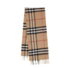 Burberry博柏利 The Classic Check Cashmere Scarf 格纹 羊绒 绒线围巾 168*30 女款 卡其色 商品缩略图0