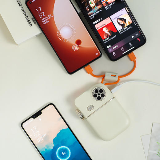 幻响AC墙插充电宝s13自带线充电插头充电器适用苹果15/16华为手机超级快充小巧便携式新款大容量移动电源 商品图6