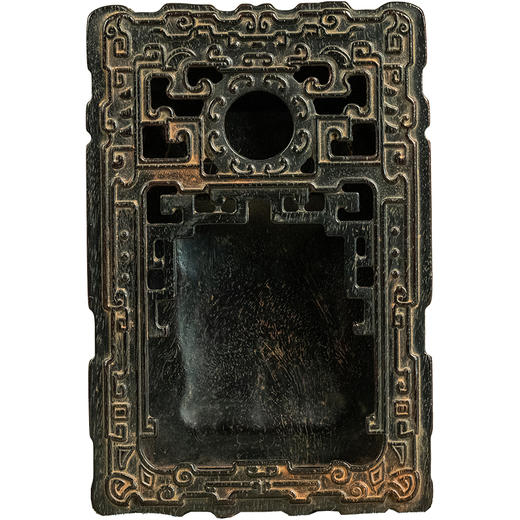 清 紫檀木雕云雷纹砚 商品图5