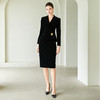 IWY/职业装黑色加厚秋冬气质女神范西装套裙女优雅高端丝绒西服外套CS2024-B 商品缩略图2