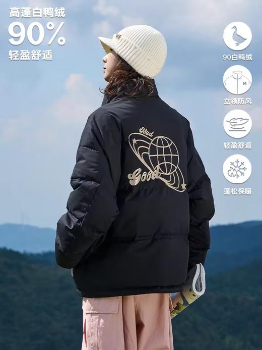 马得工地/MDGDYR244293/星系印花基础羽绒服 商品图2