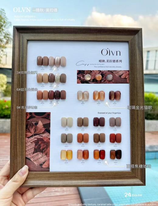 鸥璐  晴秋.美拉德24色套装 配送色板 商品图0