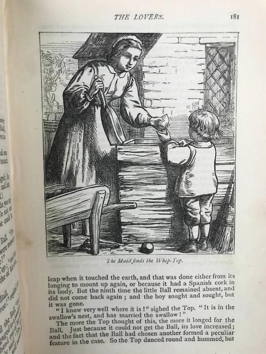 约20世纪早期 安徒生童话故事集 数十幅精美插图 漆布精装32开 商品图10