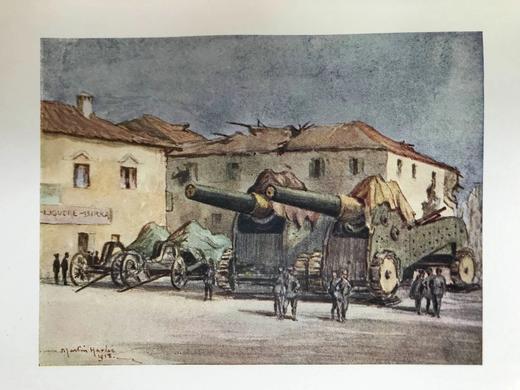 1920年 我们的意大利前线 50幅彩色插图 漆布精装大32开 商品图10