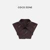 COCO ZONE 复古设计感格纹POLO领披肩CC1C2324 商品缩略图0