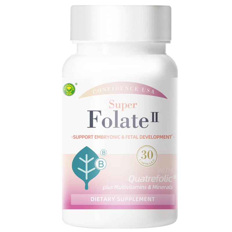 美国信心药业牌活性叶酸二代复合胶囊 30粒/90粒