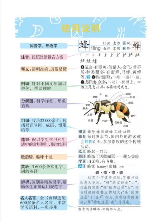 “彩图版口袋词典”（全5册）：《彩图版小学生成语词典》《彩图版小学生古诗词辞典》《小学生多功能数学全解词典》《彩图版小学生全功能字典》（第2版）《彩图版小学生英汉汉英词典》（第2版） 商品图8