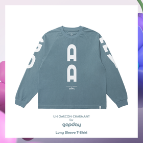 UN GARCON CHARMANT for gapday 2024 夜光长袖T恤
