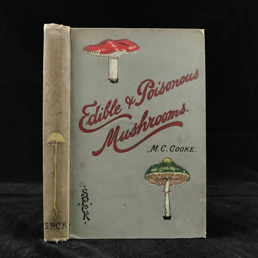 1894年 可食用与有毒蘑菇指南 18页彩色插图 漆布精装32开 商品图0