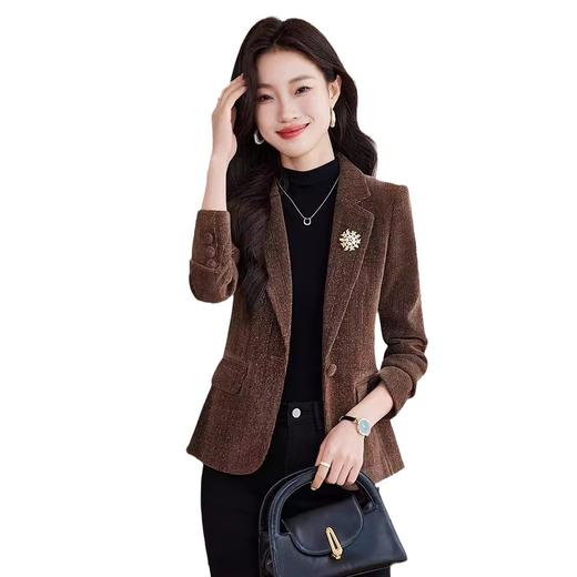 灯芯绒休闲长袖范上衣，时尚女神小西装外套XZ-BY8605 商品图4