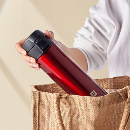 ZW-BP101 双立人真空弹跳杯450毫升 金属红 商品图6