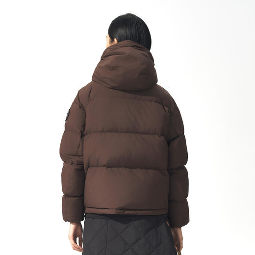 北极狐 女士白鹅绒羽绒服 2024冬季加厚蓬松连帽羽绒服09242204 商品图2