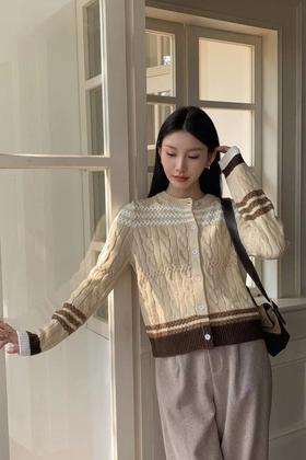 LNNNS 条纹简约设计感针织上衣 19374