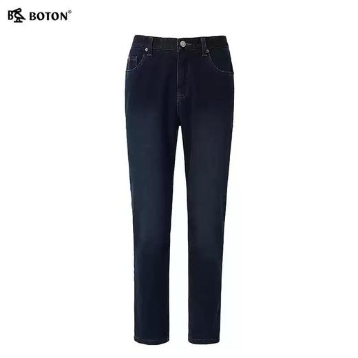波顿[短绒保暖]男士秋冬季加绒直筒宽松牛仔长裤ME821322 商品图1