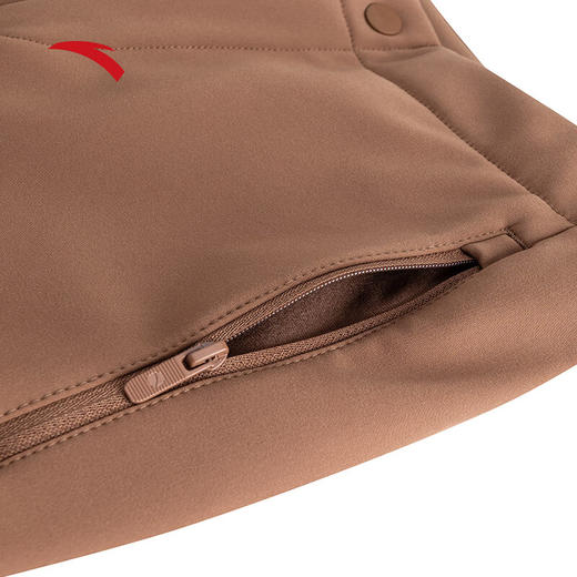 安踏防泼水运动长裤 女士冬季新款加绒保暖修身直筒裤子162447517N 商品图2