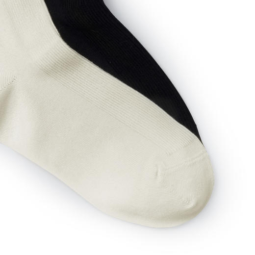 【云优选】CORGI 女款 昼夜威廉堡 经典黑白双色时尚百搭袜子 商品图1