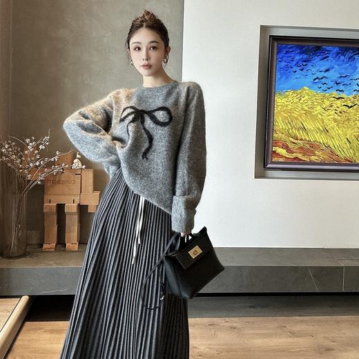 PIANAI冷小姐#马海毛蝴蝶结毛衣 商品图1