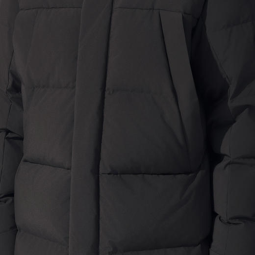 北极狐 男士长款鹅绒羽绒服 2024新款 连帽加厚白鹅绒服09242177 商品图4