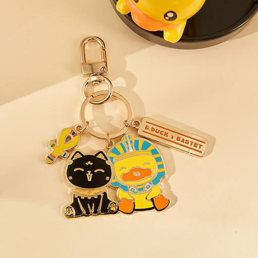 大英博物馆Bastet X B.Duck小黄鸭系列金字塔钥匙扣 商品图1