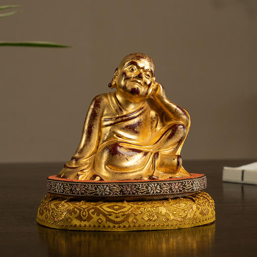 清 紫檀漆金罗汉像 商品图0