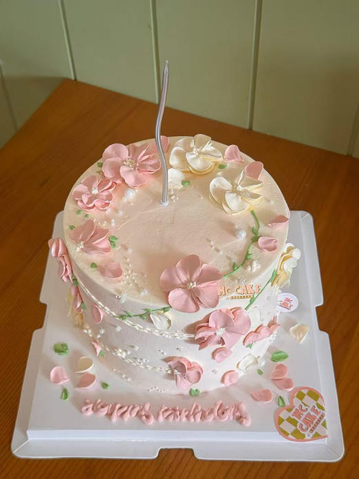 粉色ins裱花蛋糕/小碎花裱花蛋糕（蜡烛需要自行选择） 商品图1