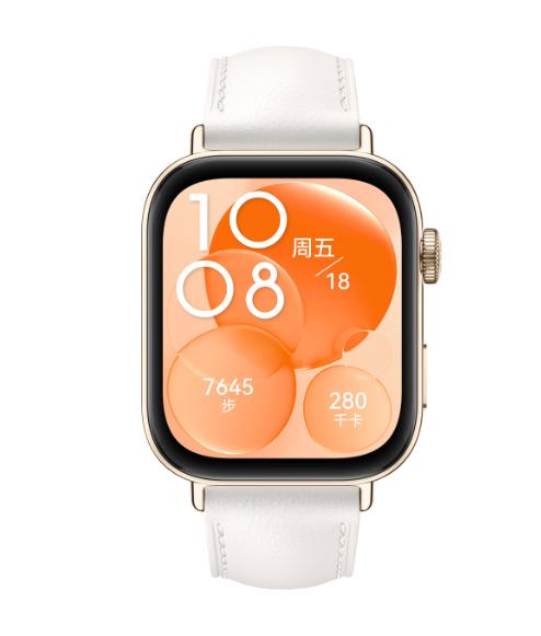 华为 WATCH Fit 3 智能手表 幻夜黑 氟橡胶表带 商品图1