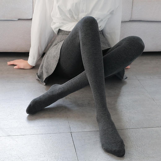 立减10元【竖条龙抓毛显瘦打底裤】外穿精梳棉打底袜 秋冬保暖百搭加绒连裤袜 #异业福利 商品图7