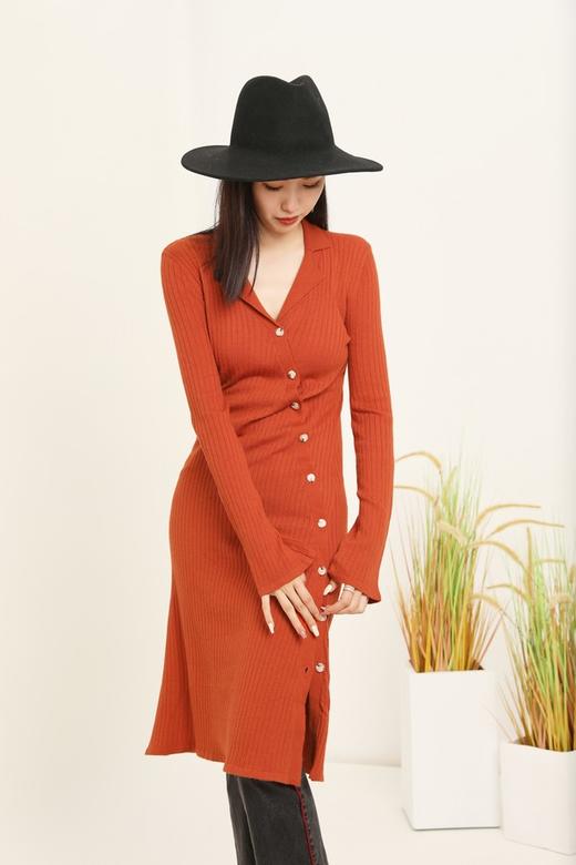 ANSUABEL POLO领开衫式针织连衣裙 14700 商品图3