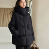 VICTORIA&VERA冬季系列-3“德芙小姐”极简风设计师款宽松磁吸大扣子A版白鸭绒中长款羽绒服 商品缩略图3