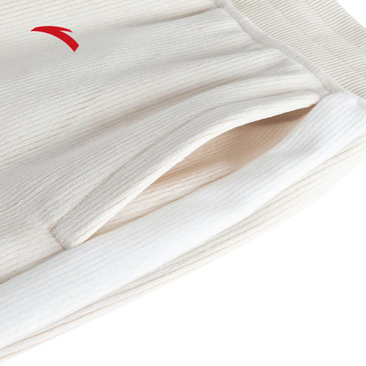 安踏灯芯绒长裤 女2024冬冬季新款高腰宽松直筒裤休闲裤子162447324N 商品图2