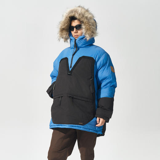 北极狐 白鹅绒大毛领羽绒服加厚800蓬松派克大衣 极地滑雪服80634 商品图2