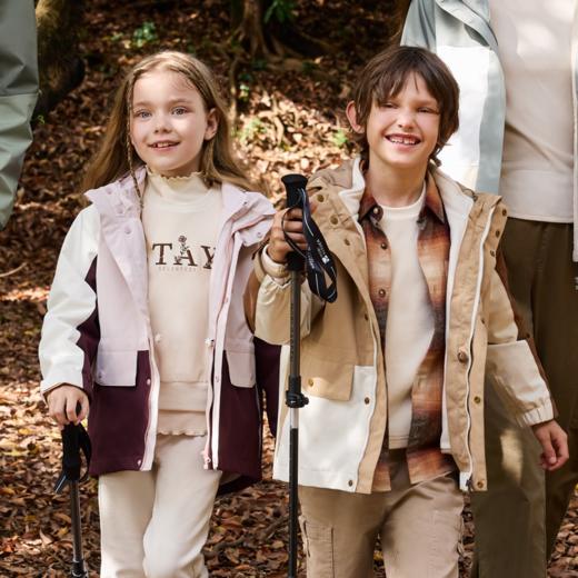 佐丹奴童装24新款防风防水保暖【三合一】外套03074656 商品图0