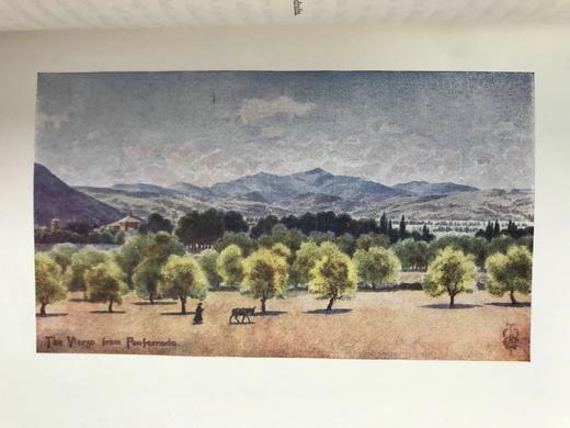 1906年 西班牙北部风物志 75幅彩色插图 漆布精装大32开 商品图14