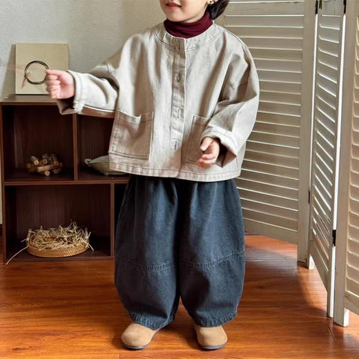 裁缝学苑TQ129童装新款复古森系牛仔外套上衣纸样儿童服装打板 商品图7