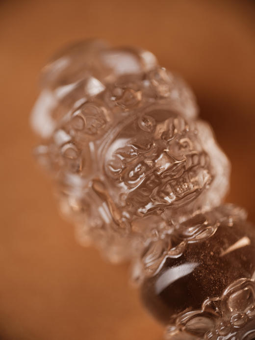 白水晶 紫水晶金刚杵 超大号 精工雕刻【器悟雅玩】 商品图0