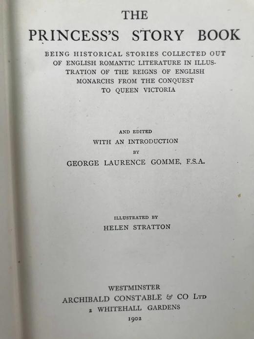 1902年 公主故事集 数十幅插图 漆布精装32开 商品图2