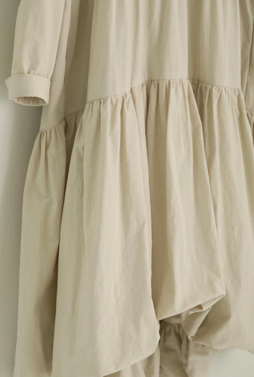 ECOLE DE CURIOSITES 宽松廓形的三层抽褶连衣裙 商品图5