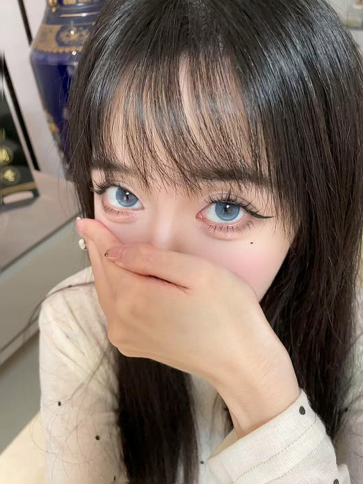 Lunarcon旗下 | 维多椰蓝&港奶乳茶  14.2mm白狮参考着色中大直径  | 日抛 一盒十片装 商品图3