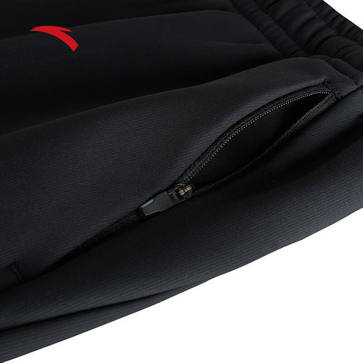 安踏（ANTA）运动长裤 女冬季新款跑步运动裤黑色针织裤直筒裤子162447309N 商品图2