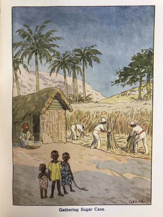 约20世纪早期 宝宝地理志 20幅彩色插图 漆布精装18开 商品图11