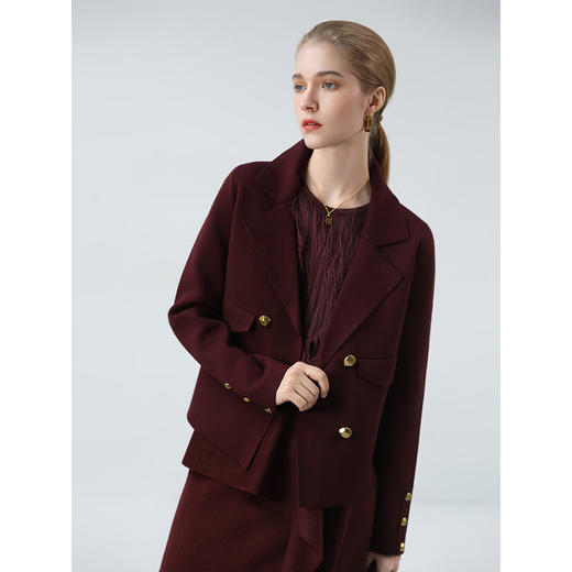 COCOBELLA质感金属扣小香风针织衫气质通勤西装式外套SC71-2 商品图5