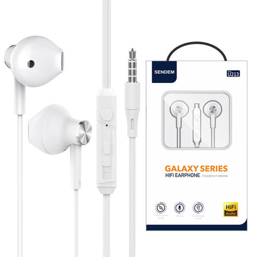 u212 213高清入耳式手机耳机 适用于OPPO VIVO华为手机耳机 商品图1