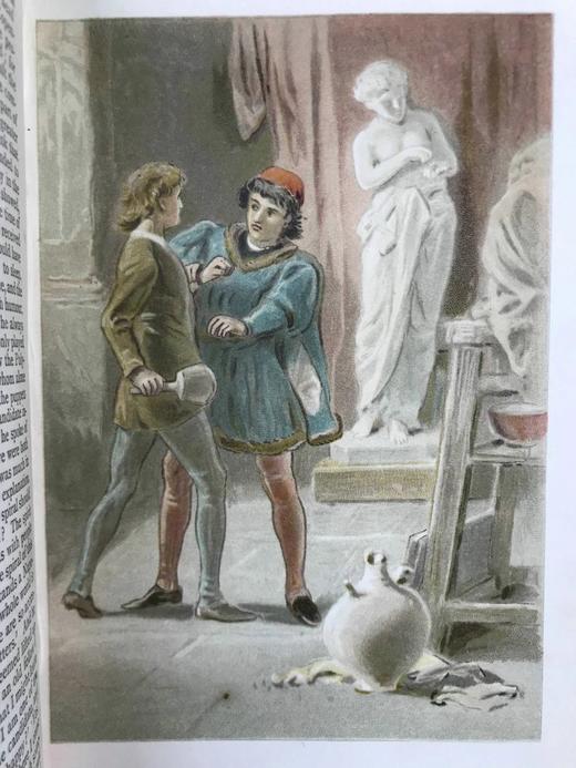 约20世纪早期 安徒生童话故事集 数十幅精美插图 漆布精装32开 商品图6