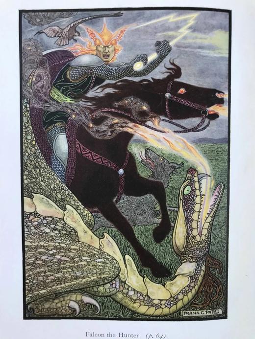 1916年 俄国故事集 Frank C. Papé16幅彩色与大量黑白插图 漆布精装大32开 商品图2